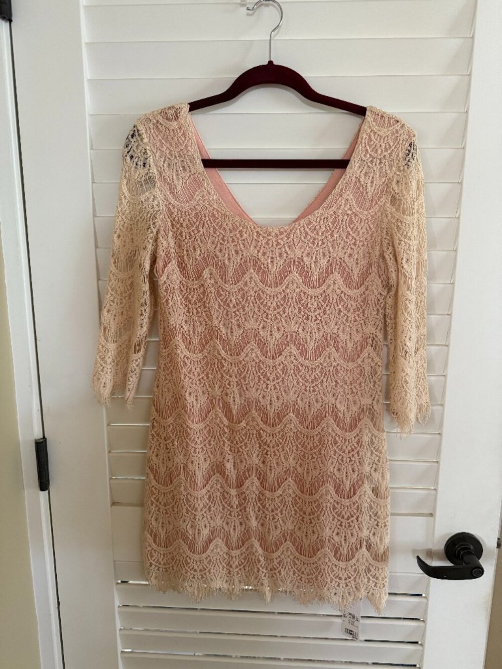 Spiral Girl Pink Lace Dress